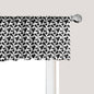 Ambesonne Cow Print Window Valance, Animal Hide Pattern Spots Farm Life Cattle Camouflage Animal Skin, Curtain Valance for Kitchen Bedroom Decor with Rod Pocket, 42" x 12", Charcoal Grey White