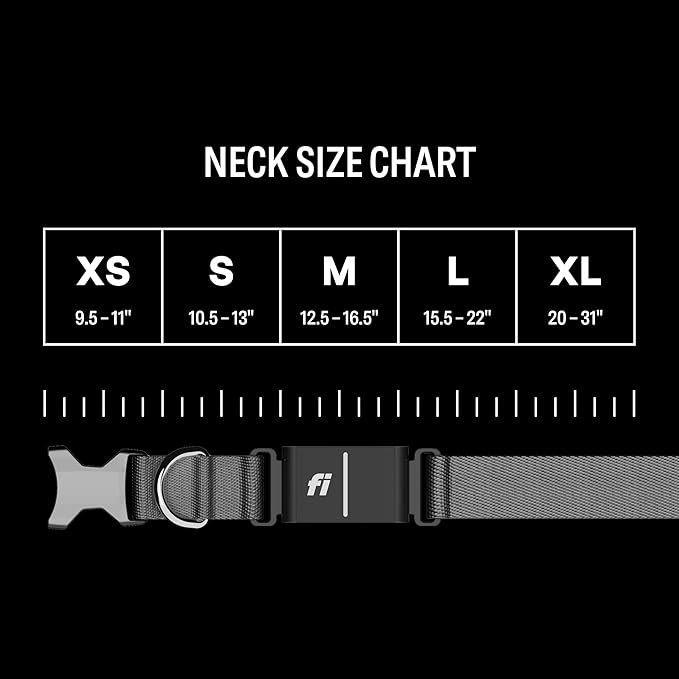 New Fi Series 3+ Smart Dog Tracker Collar – AI GPS for Dogs, Health & Behavior Monitor, Virtual Fence, Escape Alerts, Waterproof, Apple Watch Compatible 12Mo Membership Included-Mewly Pet