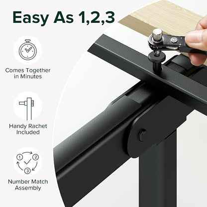 Zinus Joseph 14 Inch Platform Bed Frame, Wood Slat Support, No Box Spring Needed, Eco Friendly WonderBox(TM) Packaging, Easy Assembly, Black, Full