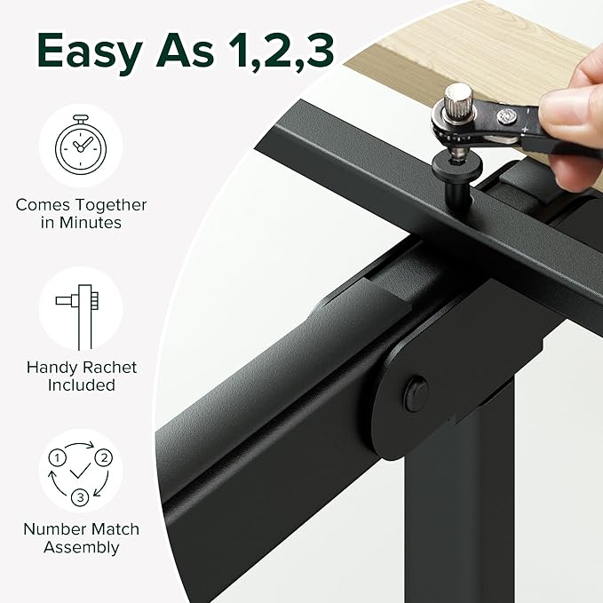 Zinus Joseph Low Profile 6 Inch Platform Bed Frame, Wood Slat Support, No Box Spring Needed, Eco Friendly WonderBox(TM) Packaging, Easy Assembly, Black, King