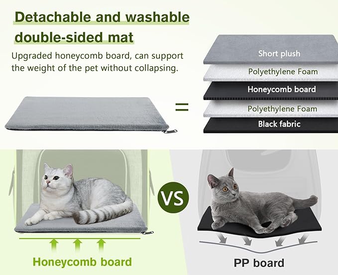 Pecute Pet Carrier Backpack, Dog Carrier Backpack, Expandable with Breathable Mesh for Small Dogs Cats Puppies, Pet Backpack Bag for Hiking Travel Camping Outdoor Hold Pets Up to 17 Lbs-Mewly Pet