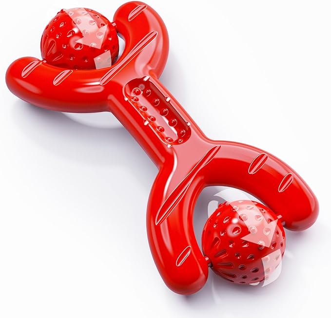 Indestructible Dog Toys for Aggressive Chewers - Heavy-Duty Chew Bones with Real Vanilla Flavor, Interactive & Durable Toys for Medium/Large Dogs to Relieve Boredom-Mewly Pet