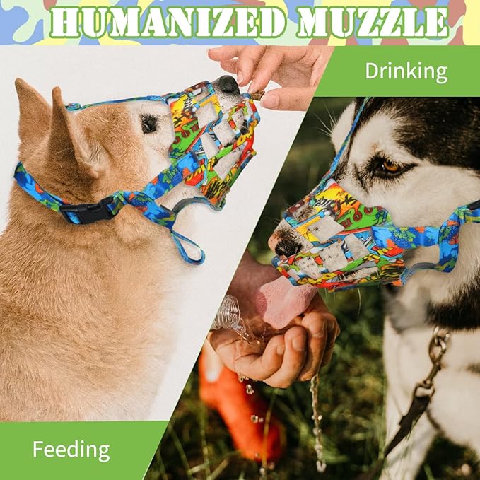 BARKLESS Dog Muzzle, Silicone Basket Muzzle for Small Medium Large Dogs, Soft Cage Mouth Cover Prevent Biting Chewing, Allow Drinking Panting, Suitable for German Shepherd-Mewly Pet