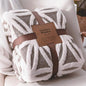 LOMAO Sherpa Fleece Blanket 90x90 Fuzzy Soft Throw Blanket Dual Sided Blanket for Couch Sofa Bed (Grey, 90''x90'')