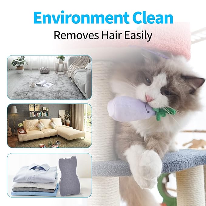 Mooncat Cat Grooming Brush - For Shedding, Long or Short Haired Cats, Removes Mats, Tangles, and Loose Fur - Massage Comb for Indoor Kittens-Mewly Pet