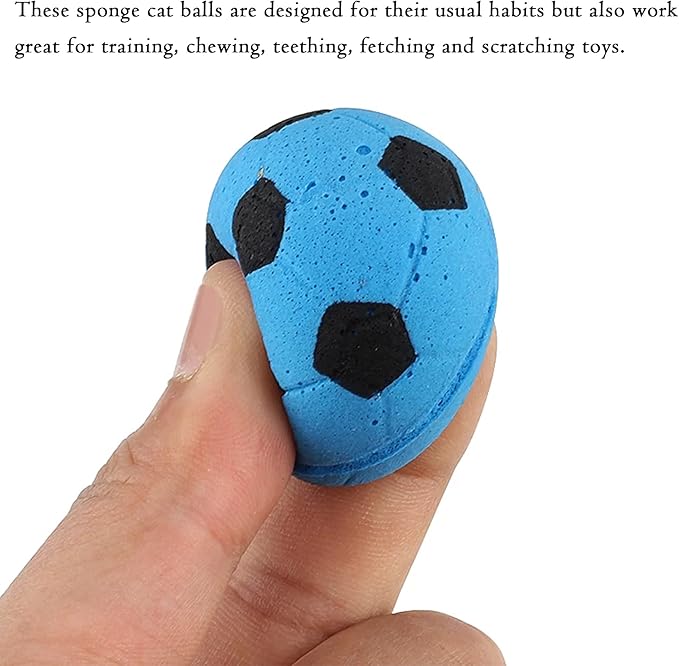 PET SHOW Pack of 30pcs Cat Toy Balls Set Interactive Pompoms Kitten Toys Golden Thread Ball Paper Balls Quiet Indoor Outdoor Footballs Play Activity Chase Training-Mewly Pet