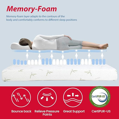 BestMassage | 8 Inch Full Mattress | Gel Memory Foam | Medium Firm Feel | White | Bed in a Box, CertiPUR-US Certified | Pressure Relief, Cooling Ventilated Foam | Breathable Knit Cover