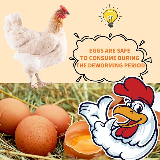 Chicken Dewormer, Hookworms, Lung Worms, Pin Worms, Round Worms-Mewly Pet