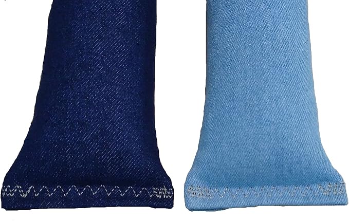 15" Catnip Cat Kicker Toys/Kitty Kick Sticks/Cat-Nip Kick Sticks (Light Denim and Dark Denim) (Kickers Filled with 1 oz Premium Canadian Catnip)-Mewly Pet