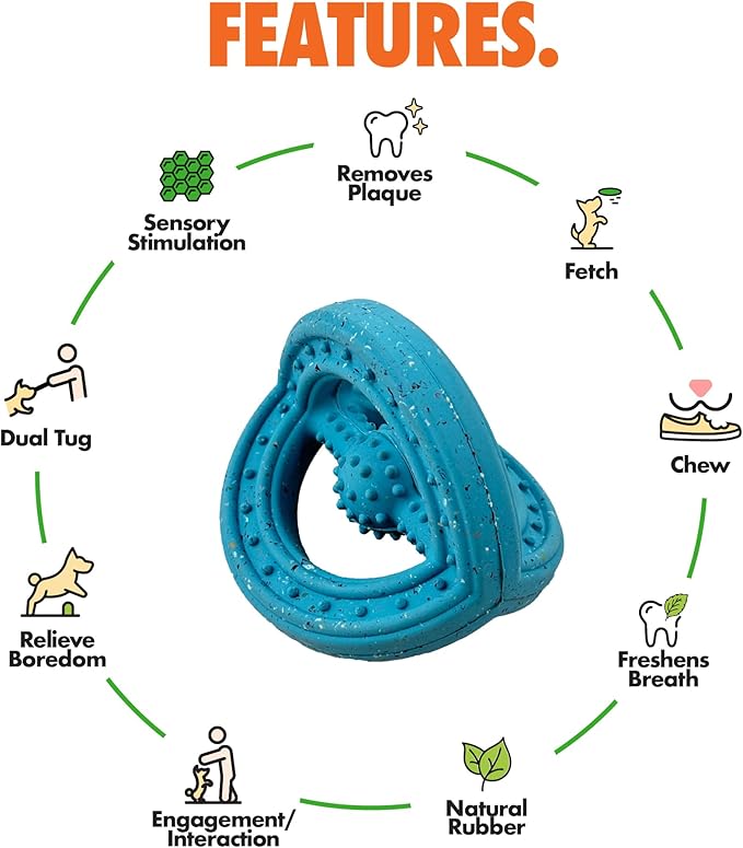 Max Fusion with Nike Grind, Arlee Phoneix Dog Toy, Chew Toy for Play, Fetch, Tug, M-Mewly Pet