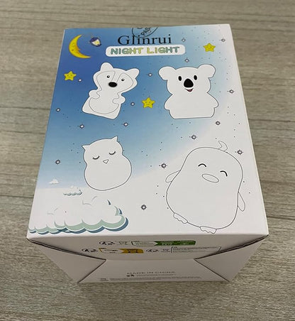 Large Fox Night Lights for Kids, Silicone Night-Light, Bedside lamp, 9 Colors Baby Sleep Light Children's Bed Bedroom Lamp for Toddlers/Boys/Girls/Adults/Bedroom/Outdoor/Camping/Gift - Large