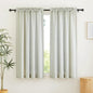 RYB HOME Linen Blend Curtains 72 inch Length for Dining Room Decorative, Thick Heavy Textured Breathable Privacy Assured Wrinkle Resistance Boho, W 52 x L 72 inches, Sage Green, 2 Panels