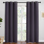 NICETOWN Greyish Purple Blackout Curtains 90 inches Length for Living Room, 2 Panels, 42" Wide, Thermal Insulated Long Drapes for Large Window