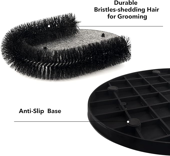 PetPrime Cat Arch Groomer Self Grooming Cat Back Scratcher Cat Brush Arch Massager Self Groomer Cat Scratcher Brush Upgraded Version With Interactive Butterfly For Indoor Cats-Mewly Pet