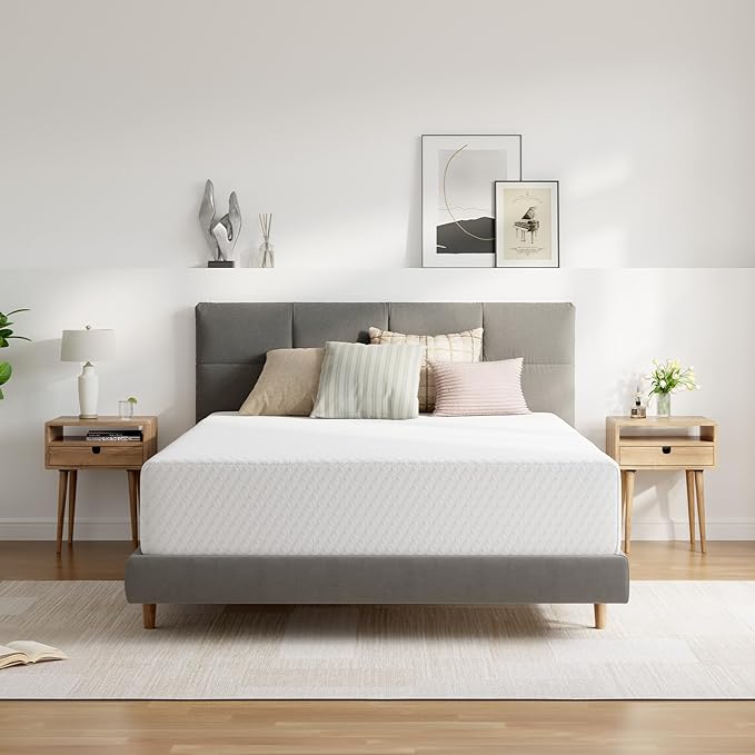 Novilla Queen Size Mattress, 10 Inch Memory Foam Mattress Queen for Pressure Relief & Comfort Sleep, Removable Washable Cover,CertiPUR-US Certified, Plush