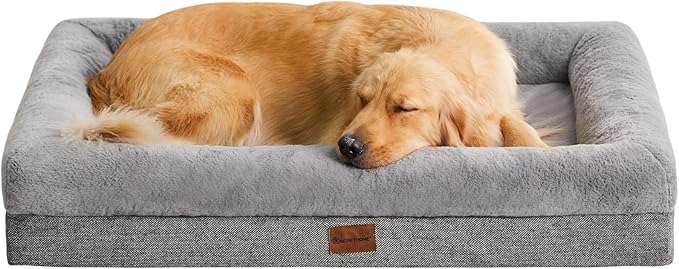 BFPETHOME Dog Beds for Small Dogs, Washable Dog Bed with Sides, Orthopedic Medium Sized Soft Mats with Removable Cover & Waterproof Pet Mat for Pet-Mewly Pet