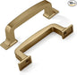 khtumeware 10 Pack 3 Inch Kitchen Cabinet Handles Brushed Brass Cabinet Pulls Brushed Gold Drawer Pulls Kitchen Cabinet Hardware Kitchen Handles for Cabinets Cupboard Handles Drawer Handles