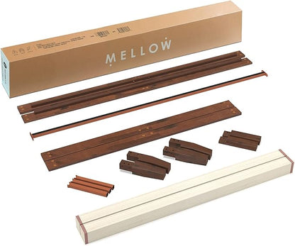 Mellow Naturalista Classic 12-Inch Solid Wood Platform Bed | Wooden Slats, No Box Spring Needed, Easy Assembly | Full, Espresso