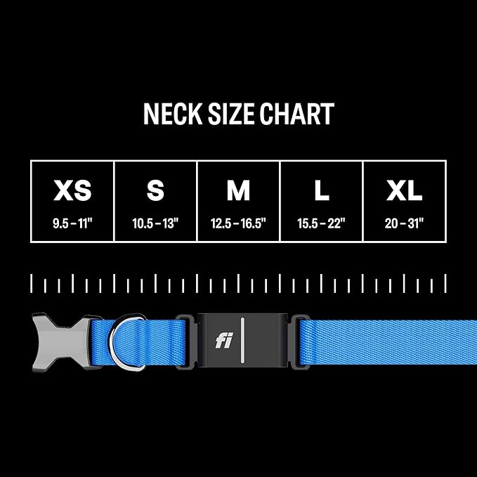 Fi New Series 3+ Smart Dog Tracker Collar – AI GPS for Dogs, Health & Behavior Monitor, Virtual Fence, Escape Alerts, Waterproof, Apple Watch Compatible 12Mo Membership Included-Mewly Pet