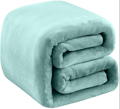Fleece Blankets for All Season - Premium Lightweight Anti-Static Throw for Twin/Twin XL Size Bed Extra Long Soft Brush Fabric Warm Sofa Thermal Blanket 66" x 90"(Sage Green)