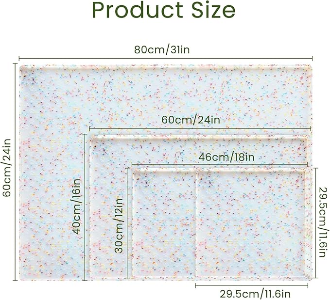 Ptlom Dog Food Mat Anti-Slip Dog Bowl Mats for Food and Water, Waterproof Pet Placemat Prevents Messy Spill to Floor, Silicone Puppy Feeding Tray for Small, Medium and Large Dogs Cats-Mewly Pet