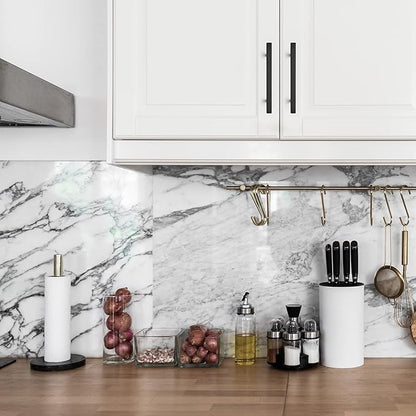 Ravinte Black Cabinet Handles 15 Pack 4-1/2 inch Matte Black Square Cabinet Pulls Kitchen Hardware 7 inch Overall Length Kitchen Drawer Pulls