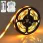 LED Strip Lights Battery Operated, 9.8 Ft 90 LED Led Strip Lights with Remote Timer Dimmable, Waterproof Flexible Lights Strip for Indoor Outdoor TV Table Bedroom Boat Kitchen (Warm White)