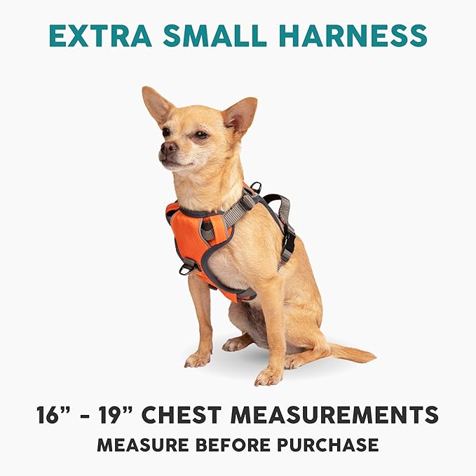 Embark Adventure Dog Harness, No-Pull Reflective Trim Dog Harness for Small, Medium & Large Dogs - Military Grade Nylon, 2 Leash Clips & Gel Lined Handle. Soft & Padded Puppy Dog Vest for Any Breed-Mewly Pet