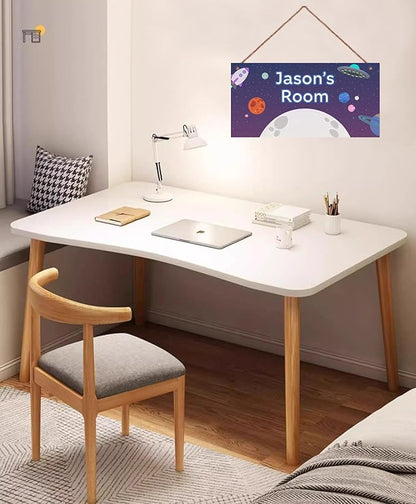 Personalized Universe Sign Planet Wall Art Decor For Kids Room UFO Decoration Nursery Decor Space Party Decorations For Little Man Cave Rocket Door Decor For Boys Room Girls Bedroom