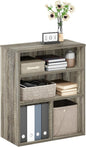Furinno PASIR Book Shelf, 3-Tier Display Bookshelf, Bookcase, 11.8 x 23.6 x 28.2, for Living Room, Bedroom, Home Office, French Oak
