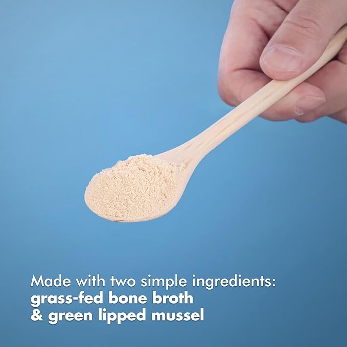 King Lou Pets - Bone Broth Booster Joint Support - Beef Broth Topper - Beef Bone Broth and Green Lipped Mussel - Bone Broth for Dogs and Cats - Cat and Dog Bone Broth for Healthy Skin and Joints-Mewly Pet