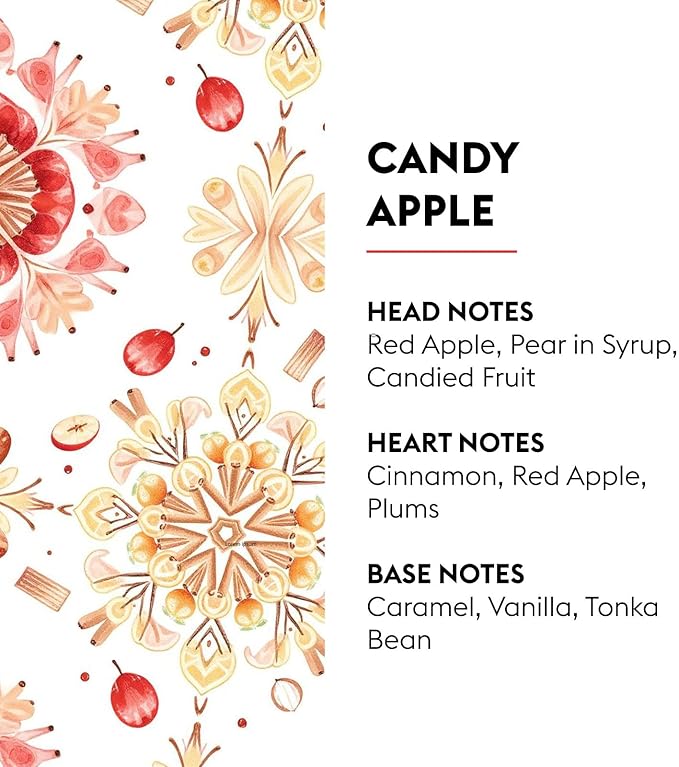 Maison Berger - Candy Apple - Lampe Berger Fragrance Refill Oil for Home Diffusers - Luxury Air Freshener with Red Apple, Caramel & Vanilla Notes - 16.9 Fl Oz (500ml)
