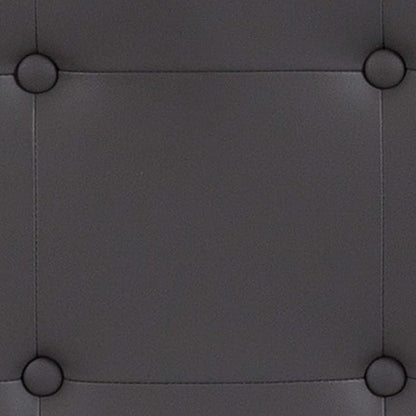 Flash Furniture Lennox Tufted Upholstered Full Size Headboard in Gray Vinyl
