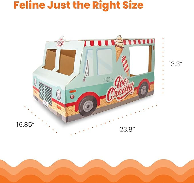 Catstages Kitty Cat Play Condo Ice Cream Truck-Mewly Pet