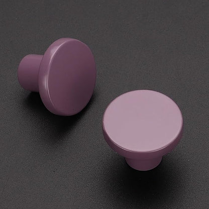 Ravinte 1 Pack Cabinet Knobs Purple Kitchen Cabinet Knobs Round Dresser Drawer Pulls Closet Door Pulls 1-1/5 Inch