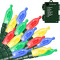 Battery Operated String Lights, 50 LED Multicolor Christmas Lights with Timer & 8 Modes, 18ft Mini Ligths for Christmas Tree, Wreath, Party, Wedding Thanksgiving Decoration