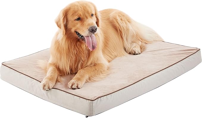 Orthopedic Memory Foam Dog Bed, Cooling Dog Beds for Medium/Large Dogs -Waterproof Pet Bed for Crate with Removable Washable Cover, XL(41inch,90Lbs)-Mewly Pet