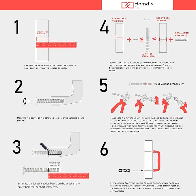 homdiy 25 Pack Adjustable Brushed Brass Cabinet Pulls 2" to 8.8" (51-224mm) Adjustable Hole Distance Drawer Pulls