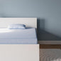 Signature Design by Ashley Full Size iKidz 7 Inch Firm Gel Memory Foam Mattress with Stretch Knit Cover & Pillow Included, Blue Ocean, Fiberglass Free, Mattress in A Box