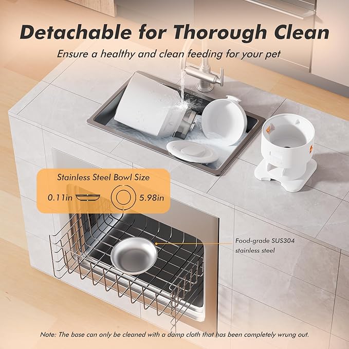 Automatic Cat Feeder - 5L Anti-Clog Cat Food Dispenser with Freshness Preservation, 1-6 Meals/Day, Programmable Portions, 10s Voice, 180-Day Battery Life, Auto Pet Feeder for Multi Cats & Dogs-Mewly Pet