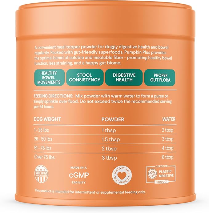 Finn Pumpkin Plus: Daily Digestive Support & Fiber-Rich Topper for Dogs | Promotes Regularity & Gut Health with Superfoods-Mewly Pet