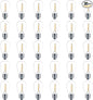Meconard 30 Pack S14 Edison String Light Bulbs, 1 Watt Replacement Bulbs for Outdoor String Lights, Low Wattage Shatterproof LED Filament Patio Bulbs, E26 Medium Base, 2200K Warm White, Non-Dimmable