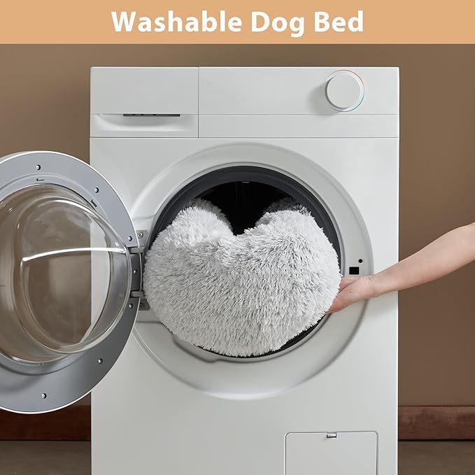 WNPETHOME Calming Dog Bed Cat Bed Donut, Faux Fur Pet Bed Self-Warming Donut Cuddler, Comfortable Round Plush Dog Beds-Mewly Pet