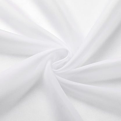 OWENIE White Sheer Curtains 78 inches Long 2 Panels Set, Sheer White Curtains for Living Room/Bedroom, Rod Pocket Voile Sheer Panel Drapes, 2pcs, Each 42" W x 78" L