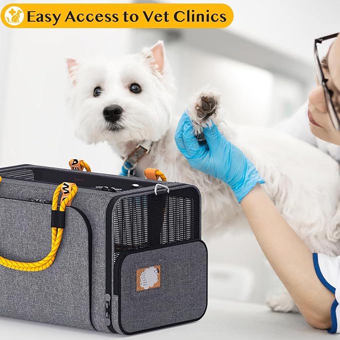 PAWZIDEA Double Pet Stroller with 2 Detachable Carriers, Portable Dog Crate for Car Travel & TSA-Approved Expandable Cat Carrier, Foldable Lightweight Jogger Stroller for 2–4 Cats or Small/Medium Dogs-Mewly Pet