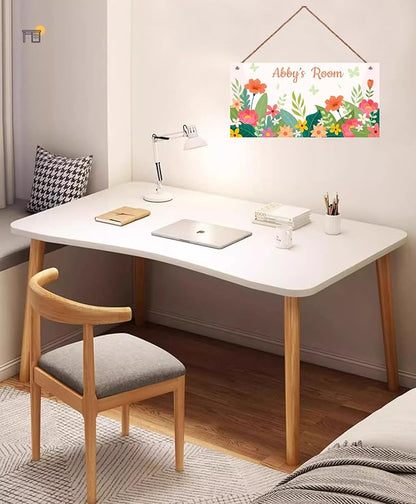 Personalized Planet Sign Funny Flowers Themed For Kids Room Boys Bedroom Door Decor,Custom Name Wall Art Decor Decorative Plate for Girls Room Nursery Little Man Cave