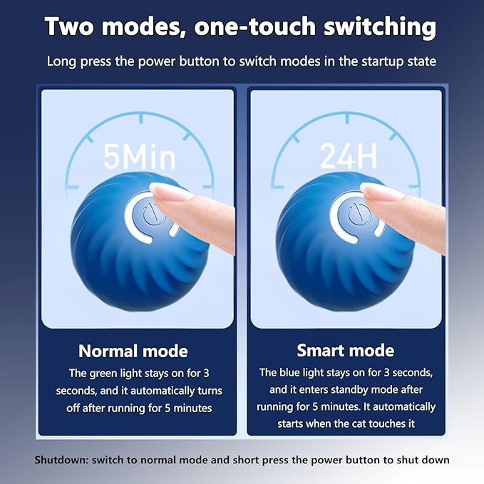 Zoomie Buddy 2.0, Zoomie Buddy for Dogs, 2 in 1 Smart Touch Interactive Dog Balls ＆ Pet Feeder, 2.83" Diameter, Suitable for Small/Medium Dogs, with Fruit Plush Cover (Blue, Pineapple)-Mewly Pet