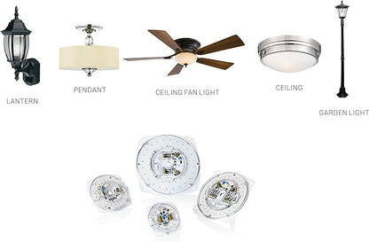 7" LED Light Engine - 8.39" Overall, 28W 2200LM, 3000K Warm White, CRI90+, Dimmable Retrofit Kit for Ceiling Lights, Ceiling Fans, Pendants, Lanterns, Garden Fixtures, UL/ES/JA8 Certified