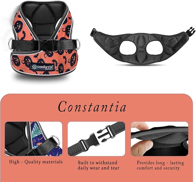 Comfort Fit Dog Harness – Adjustable No-Pull Vest for Small, Medium & Large Dogs – Soft Padded Step-in Design for Easy Control – Ideal for Walking, Running & Training – All-Weather Premium Dog Vest-Mewly Pet