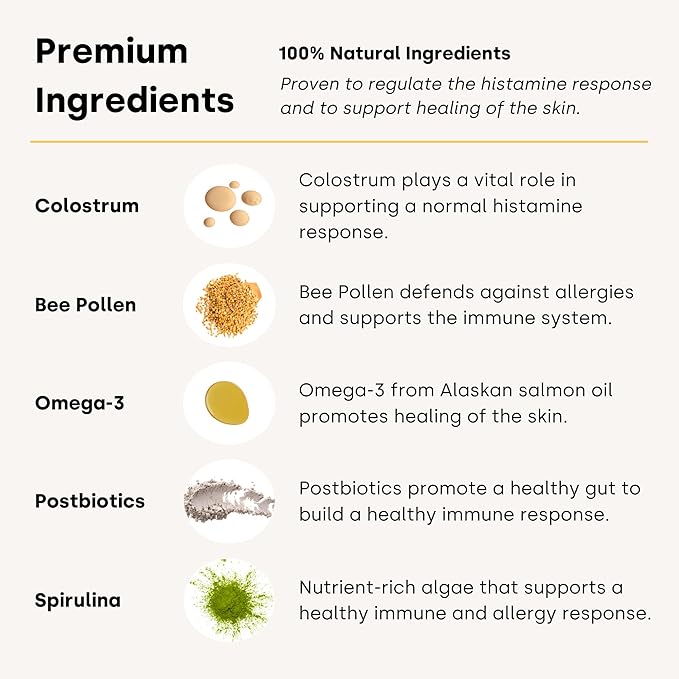 Kayode Itch & Allergy - Natural Dog Allergy Chews with Advanced Itch Relief. Premium Colostrum & Bee Pollen for Dog Allergies. Natural Alternative to Allergy Medicine-Mewly Pet